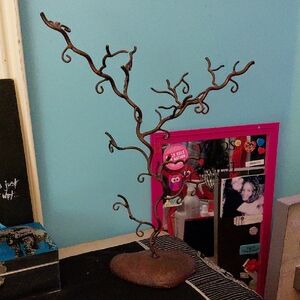 Brown Decorative Jewelry Tree Stand